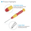CoCud Mini Triangular Screwdriver, Size 0.6mm, Length 120mm, Carbon Steel,