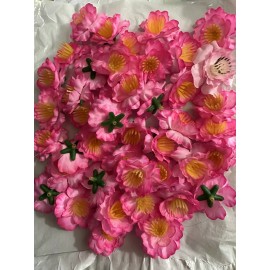 100  HOA DAO TET Cherry Blossom Red/Pink Plastic Flowers