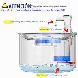 Homtyler Filtros De Fuente De Agua Para Gatos De Acero Inoxidable, Paquete De 4 Filtros De Repuesto Para Fuente De Gato, 3 Sistemas De Filtración