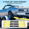 TREKASSY 4 x Heavy Duty Sets Axle Straps Car Hauler