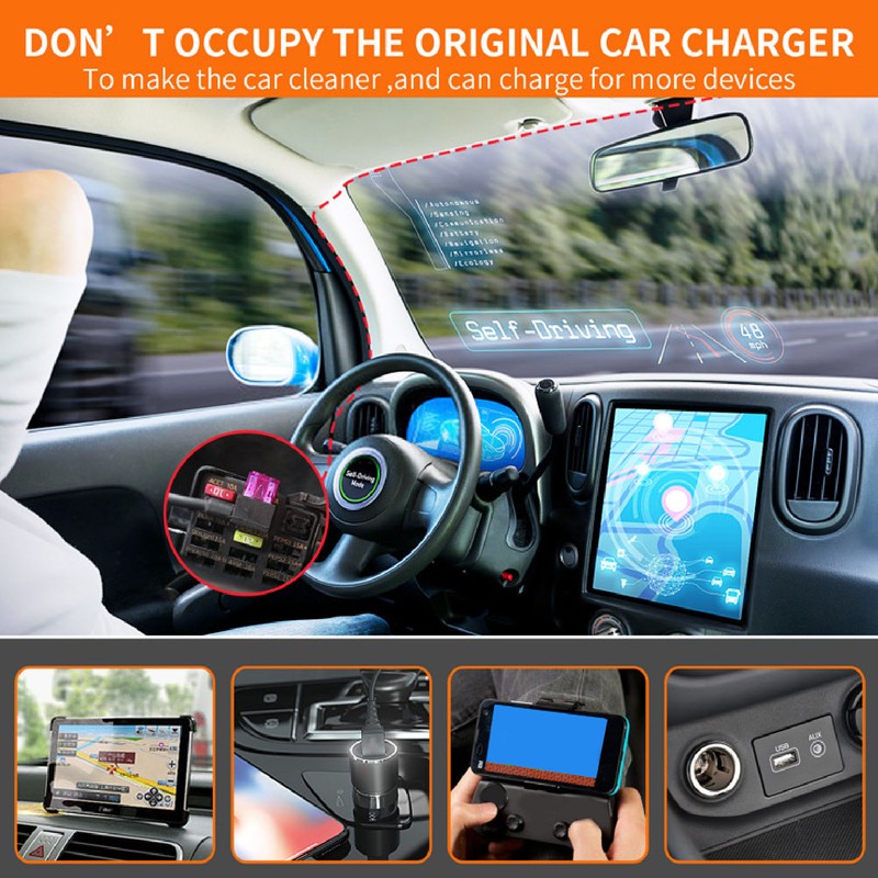 Dash Cam Hardwire Kit MINI USB Adapter High Security 12V‑30V