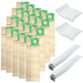 24 Pcs Vacuum Filter Bags Set Replacement for Sebo Essential G1, G2 & Windsor Sensor S12, S15 Upright Vacuums – Includes 20 Filter Bags (5300REP), 2 Microfilters (5036ER), 2 Exhaust Filters (2846)