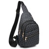 Fashion World Monogram Sling Backpack - COLOR: TAUPE, SIZE: one