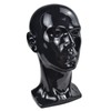 Ba Sha PVC Mannequin Head Black Male Manikin Dummy Stand