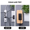 2 Pack Large Cable Management Box – Wooden Style Cord