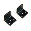 Gate Stops (Sold as Pair) Heavy Duty, Solid Forged Iron, Black