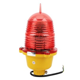 Tower Adjustable Obstruction Lights, Aviation Obstruction Light Super Bright Impact Aviation Obstruction Light for Marine Boat (AC110V Flashing)