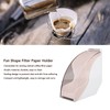 Fan Shape Storage Box with Dustproof Cover Compact Acrylic Filter