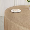 Tableclothsfactory 120" Natural Jute Faux Burlap Round Tablecloth | Boho