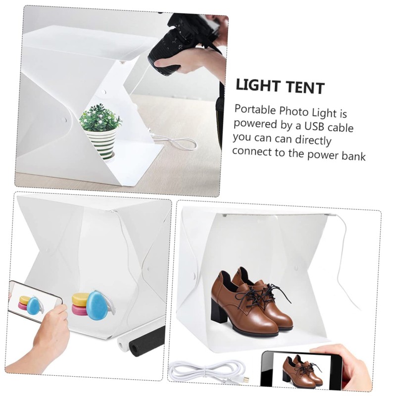 CIYODO Folding Photography Light Tent 2 Backdrops Mini Photo Light