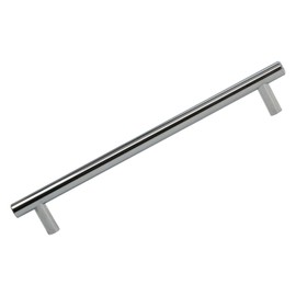 10 Pack Rok Hardware 7-9/16" (192mm) Center Signature Chrome Euro Style Solid Metal Kitchen Cabinet Drawer Door Handle Pull 9-1/8" (232mm) Length
