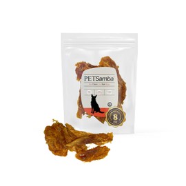 PetSamba Chicken Breast Jerky Dog Treats – 8oz Bag – Air-Dried, Protein-Rich, Low-Fat Dog Snacks – No Artificial Preservatives or Fillers – Wholesome Chicken Treats for Dogs