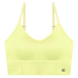 DOROSIWA Full Shot Bra Volume Up Support, Daily, Sports, Comfortable, Wireless, Full-Coverage, No Underwire, Push Up (Lemon, M, 70-75)
