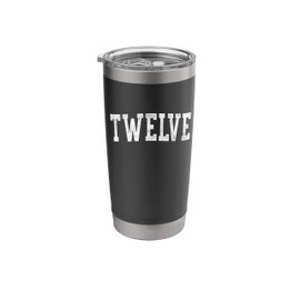 Twelve Minimalist 12th Birthday Design 12-Year-Old Stainless Steel Insulated Tumbler