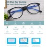 Bifocal Reading Glasses Women Men Round Blue Light Blocking Computer