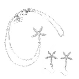 Healeved 1 Set Earrings Necklace Set for Women Chic Jewelry Accessories for Parties and Everyday Wear Elegant and Eye Catching Design for Weddings and Special Occasions