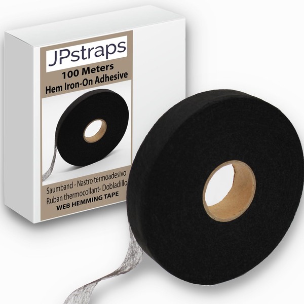 JPstraps Hemming Tape (100m x 20mm) Double Sided Tape Fliselin