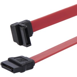StarTech.com SATA6LA1 6in SATA to Left Angle SATA Serial ATA Cable - 6in SATA Cable - left angle SATA Cable - angled SATA Cable, Red