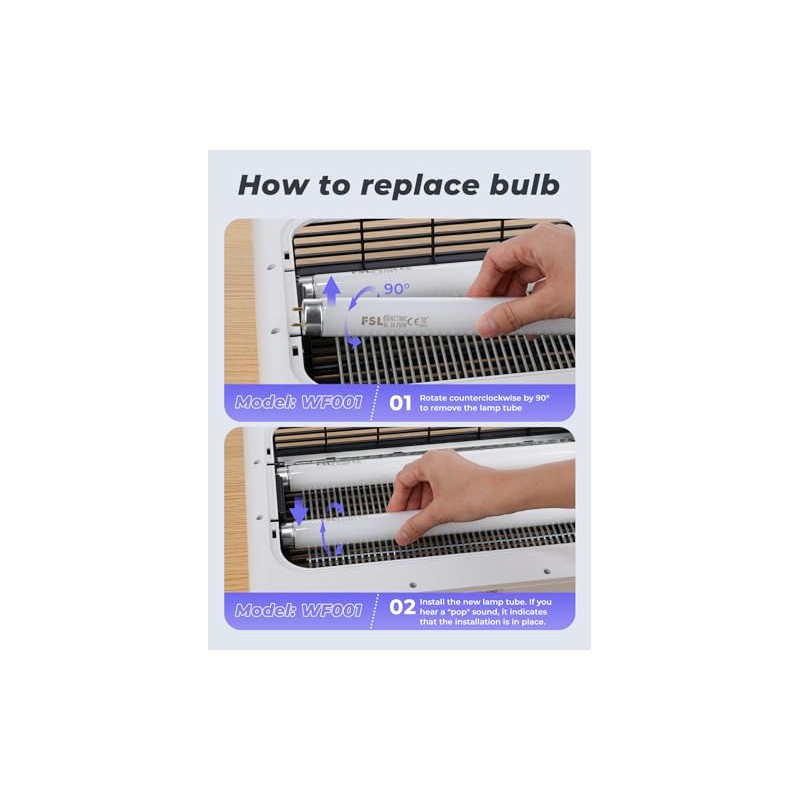 YISSVIC Replacement Bulb T8F10W BL 10W for Bug Zapper Outdoor