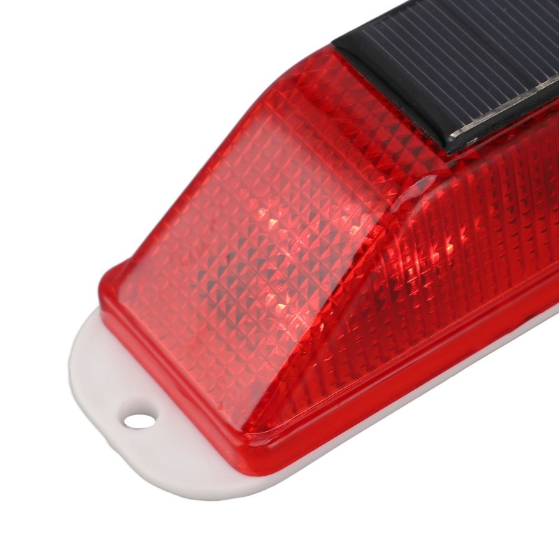 2pcs Solar Strobe Warning Light Waterproof Light Control High Bright