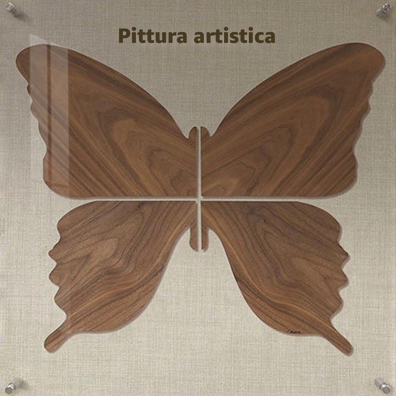 6 pezzi di pannello in legno di noce, pannello non