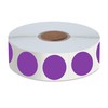 1500 PCS Purple Round Color Coding Circle Dots Inventory Stickers
