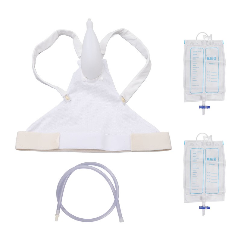 Male Urinal Pee Holder Breathable Prevent Leak Soft Silicone Urine