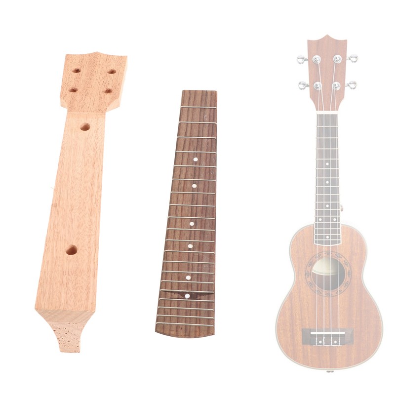 Ukulele Neck Okoume Wood Rosewood Fingerboard Musical Instrument Accessories(23po )