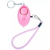 Personal Alarm for protection PINK w/soft Leather pull Pin and