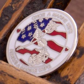 Coins For Anything United States Marine Corps USMC Wife Lapel Pin