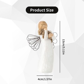 Dog Memorial Statue – Angel Dog Figurine Sympathy Gift for Pet Loss, Dog Lover Gifts for Women, Remembrance Sculpture Keepsake Home Decor