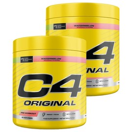 Cellucore C4 Original Pre-Workout Watermelon Flavor, 390g, 2 Pieces / 셀루코어 C4 오리지널 프리-워크아웃 수박맛, 390g, 2개