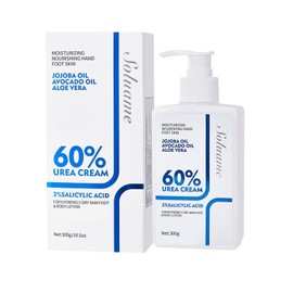 Urea Cream 60 Percent Body Lotion Plus 2% Salicylic Acid, Body Lotion for Dry Skin, Rich and Hydrating Urea Body Cream, Non Greasy Body Skin Care 300g