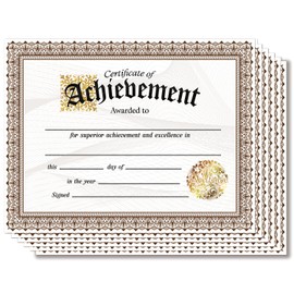 Certificate of Achievement, 25 PCS 8 X 10 Inches Award Certificates, Student of The Month Certificate, Suitable for End of Semester for Teachers Students Parents-07