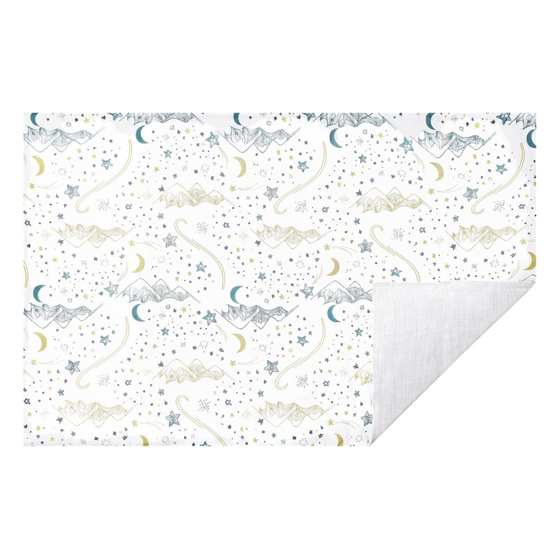 Nest Designs Bamboo Toddler Pillow and Pillowcase | Stars White/Medium