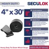SECULOK Flatbed Straps 4" x 30' 4PK, 4 inch Strap