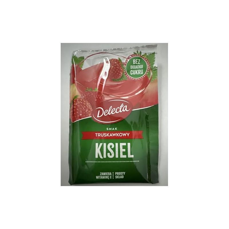 Delecta Duzy Kisiel Strawberry 5-pack 5x58g/5x2oz Eastern European Jelly Dessert