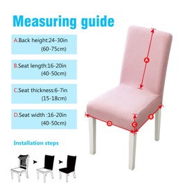 PETCUTE Chair Covers Set of 2 Stretch Covers for Chairs Universal for Dining Room, Hotel, Banquet, Wedding, Party Decoration