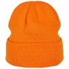 Heavy Knit Beanie Winter Hat, orange