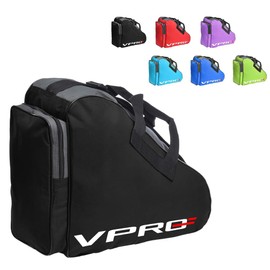 VPRO Ice Skate Bag, Roller Skate Bag, Inline Bag, Ice Skate for Children/Adults, with Carry Strap and Zip (Iron Containing)