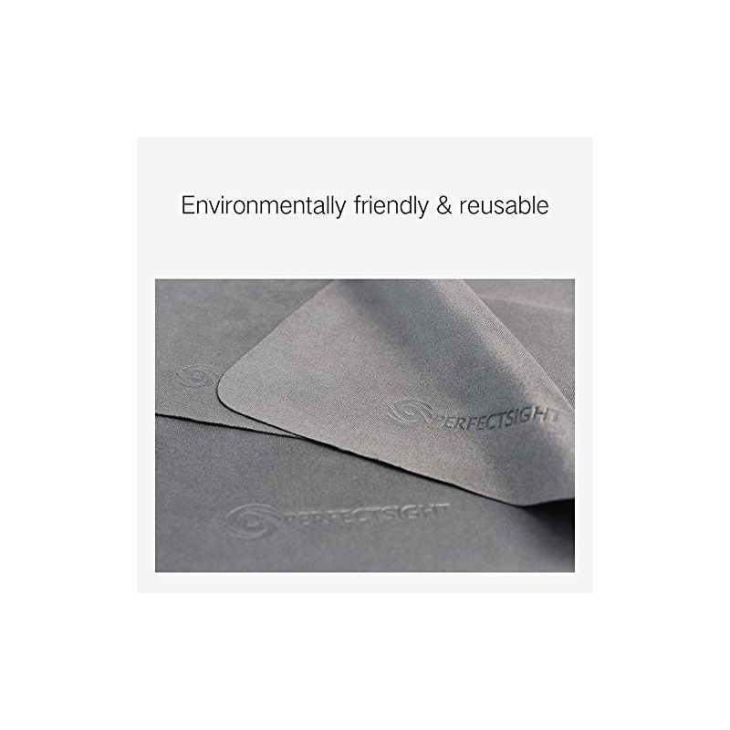 PERFECTSIGHT Microfiber Cleaning Cloths for Electronics [4 Pack] - Cleans