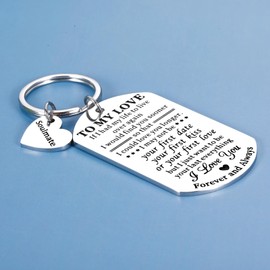 Wife Stocking Stuffers Christmas for Women Men Couple Gifts for Husband Girlfriend Wife Boyfriend Valentines Day Gifts for Her Him Soulmate Keychain for Couple Lovers Birthday Anniversary Sweetest Day