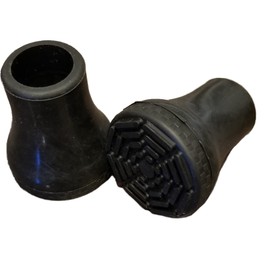 ［近江一文字］杖 ゴム 杖の替えゴム つえ 先ゴム 滑りにくい 交換用 16mm ２個入り 耐摩耗 【雪道用ではありません】