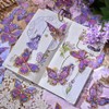 100PCS Holographic Butterfly Stickers, Glitter Iridescent 3D Butterfly Stickers, Sparkly