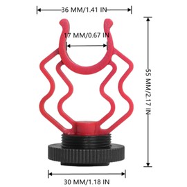 GHYJHS 2 Pcs Microphone Shock Mount Holder Steady Mic Mount Microphone Replacement Shock Mount with 1/4in Cold Shoe for Movo VXR10 Condenser Microphone