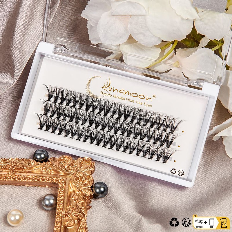 Individual Eyelashes for Eyelash Extension Cluster Eyelashes Individual False Eyelashes