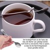 LATRAT Set of 4 stainless steel spoons with curved, curved