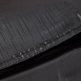 Fire Sense 60370 Patio Wood Burning Patio Fireplaces Vinyl Cover Outdoor Protective Felt Lined Interior 10 Gauge Vinyl Waterproof Weather Resistant Cover with Zipper & Fabric Ties - Black