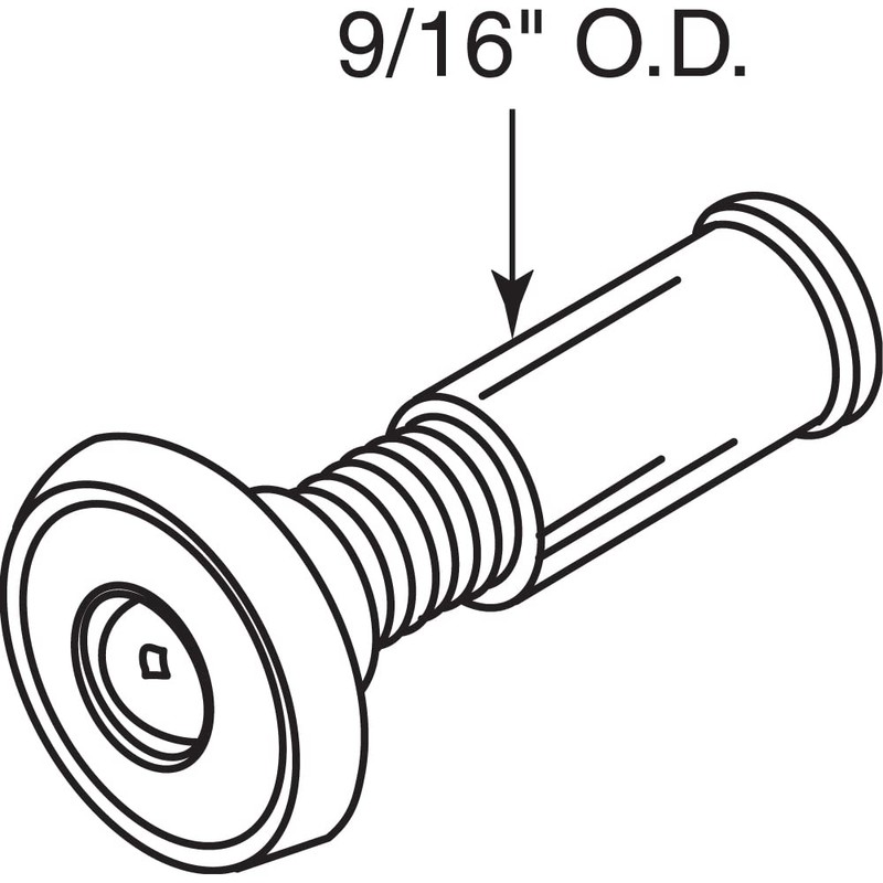Prime-Line S 4185 9/16 In. 180 Degree Chrome Door Viewer