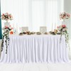 HBBMAGIC Polyester Table Skirt Table Skirts Party Decoration for Wedding,